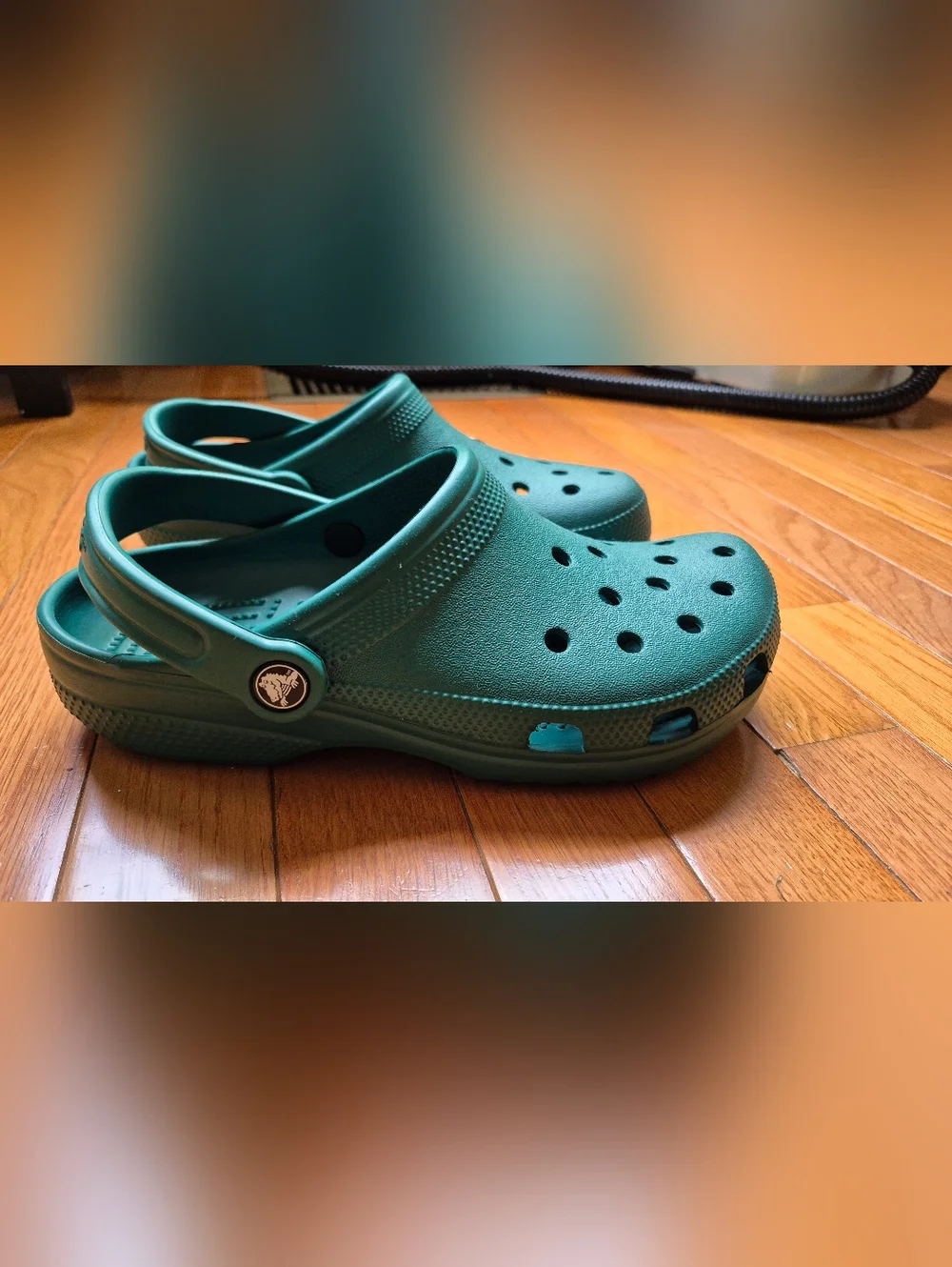Emerald Green Crocs - Nearly New! - Picture 3 of 7